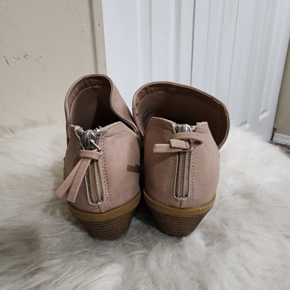 Women's Serra Mauve Pink Back Zip Ankle Boots - Picture 4 of 11